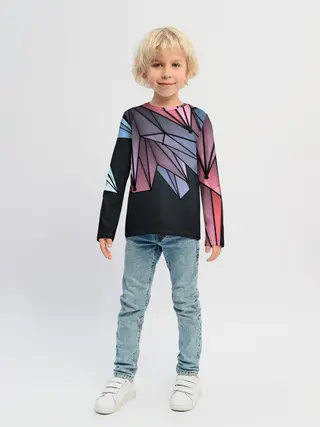 Детский лонгслив / ГеометриЧеский Рисунок