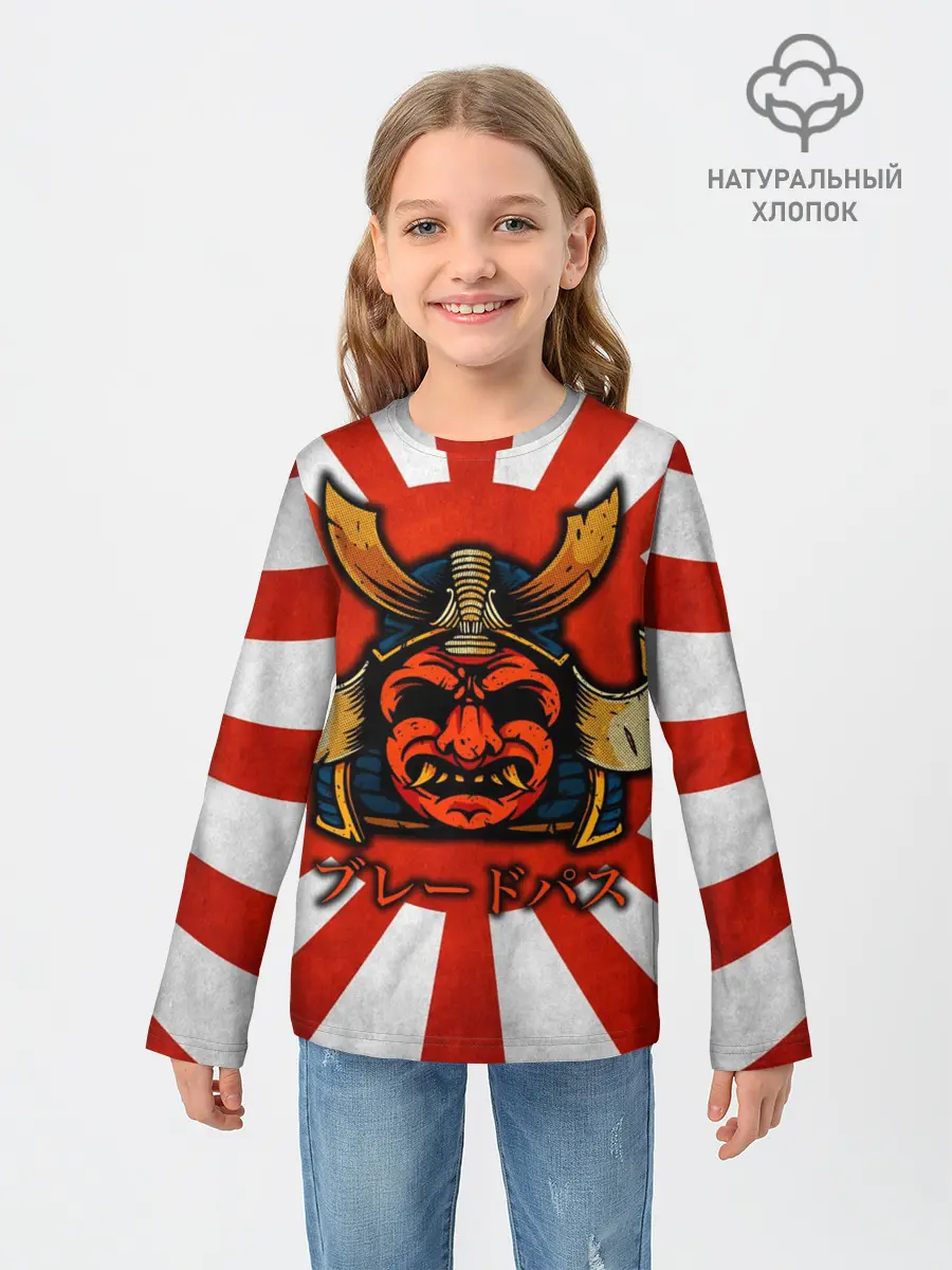 Детский лонгслив / Sun samurai