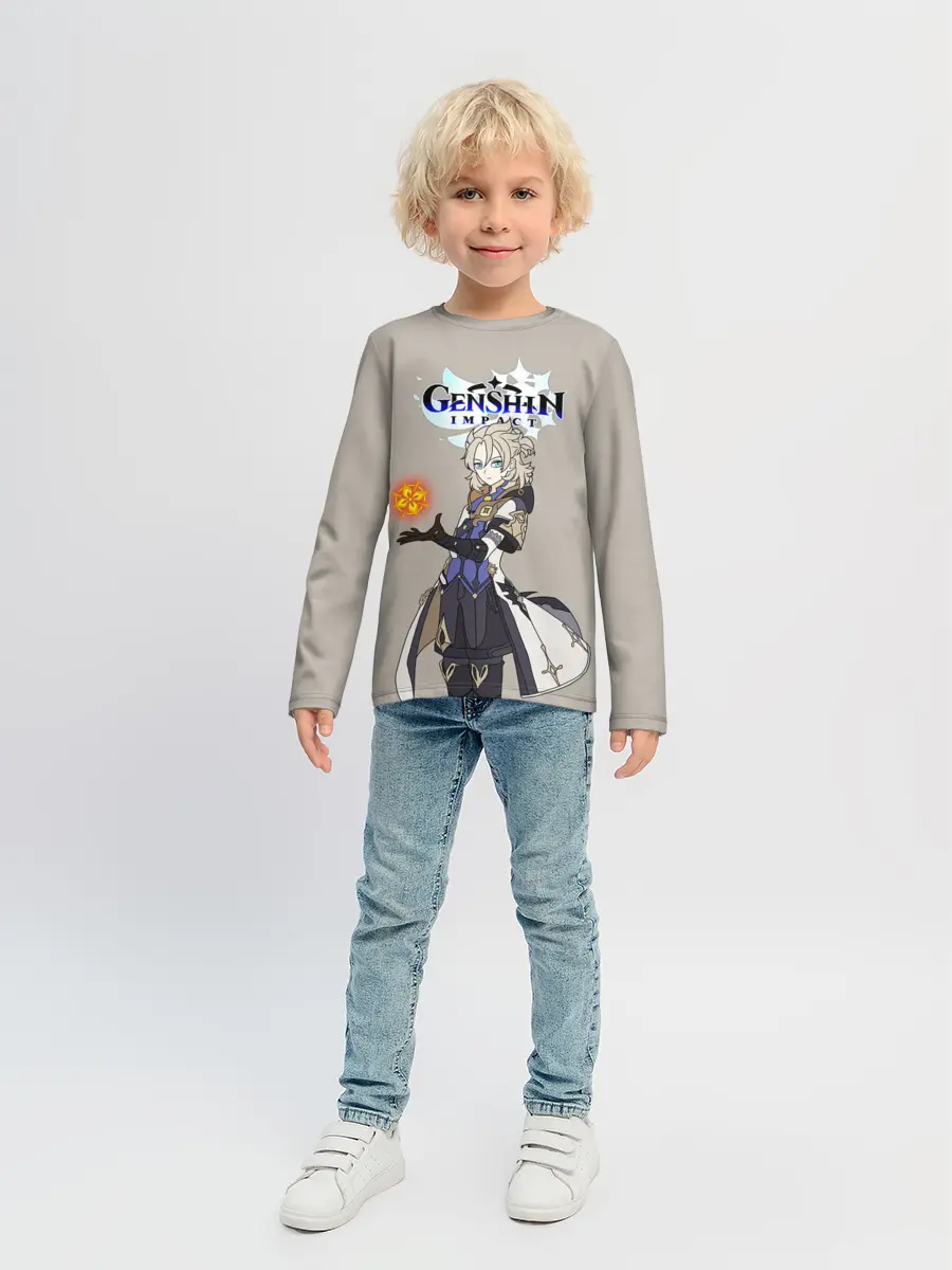 Детский лонгслив / Genshin impact/Альбедо