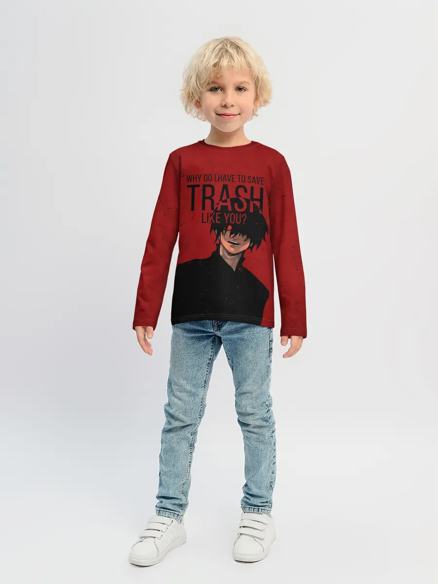 Детский лонгслив / Trash