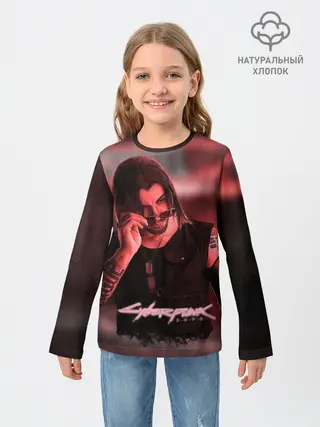 Детский лонгслив / Johnny Silverhand Cyberpunk