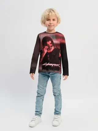 Детский лонгслив / Johnny Silverhand Cyberpunk