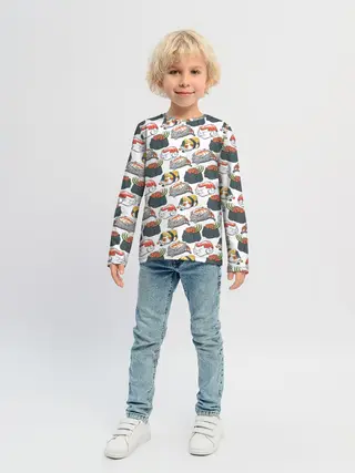 Детский лонгслив / Котики | Суши
