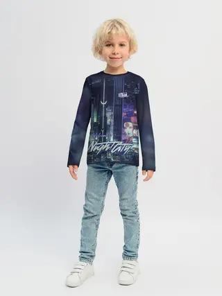 Детский лонгслив / Welcome to Night City