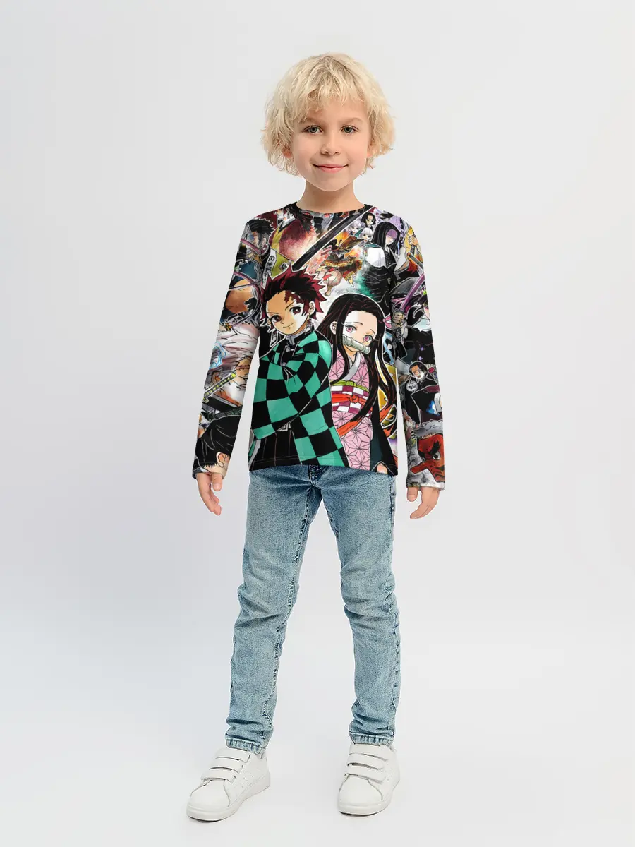 Детский лонгслив / Клинок рассекающий демонов