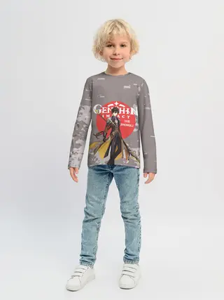 Детский лонгслив / Genshin Impact - Zhongli