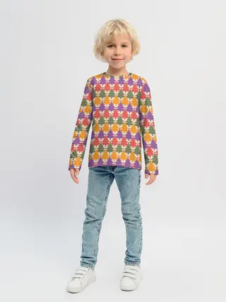 Детский лонгслив / Ёлочки