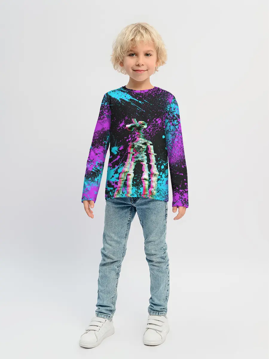 Детский лонгслив / Siren Head - Ultra Glitch