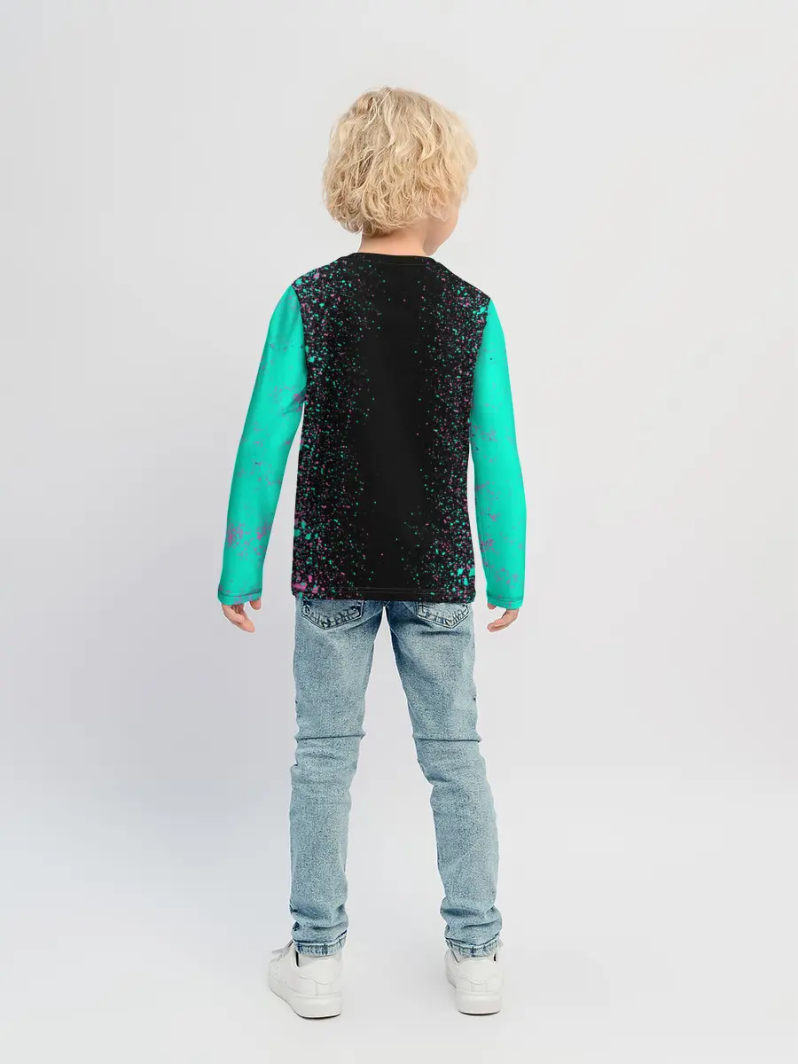 Детский лонгслив / Единорог