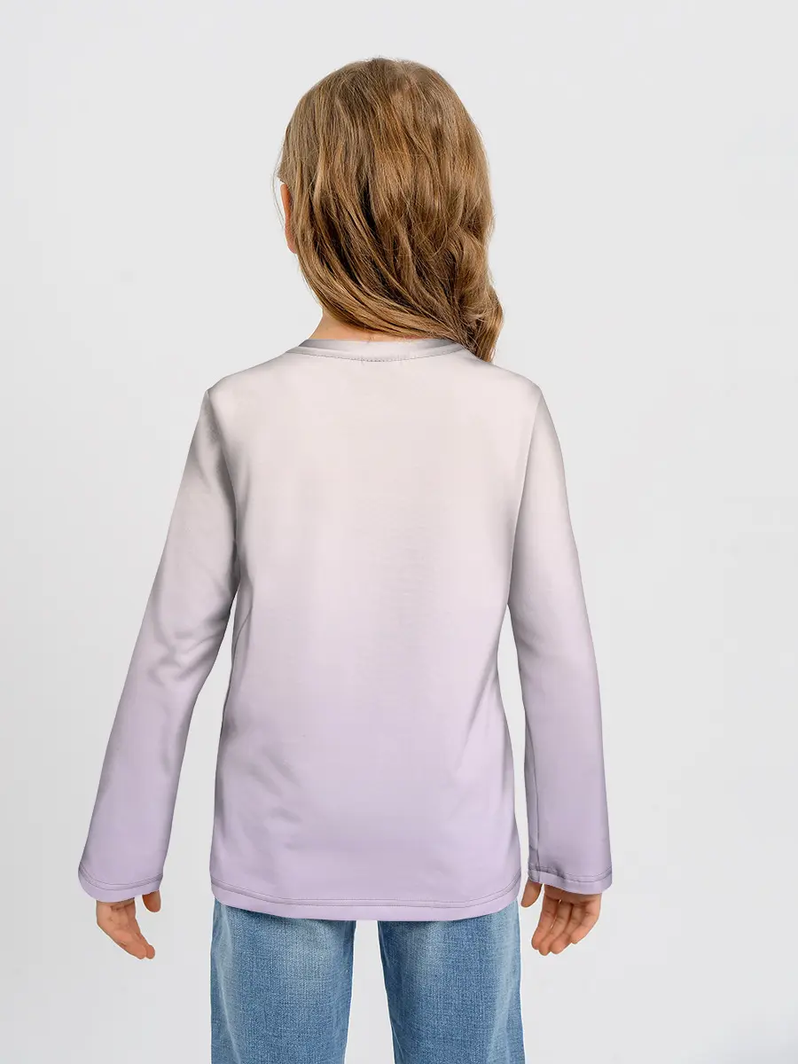 Детский лонгслив / малышка чиби пончик лис