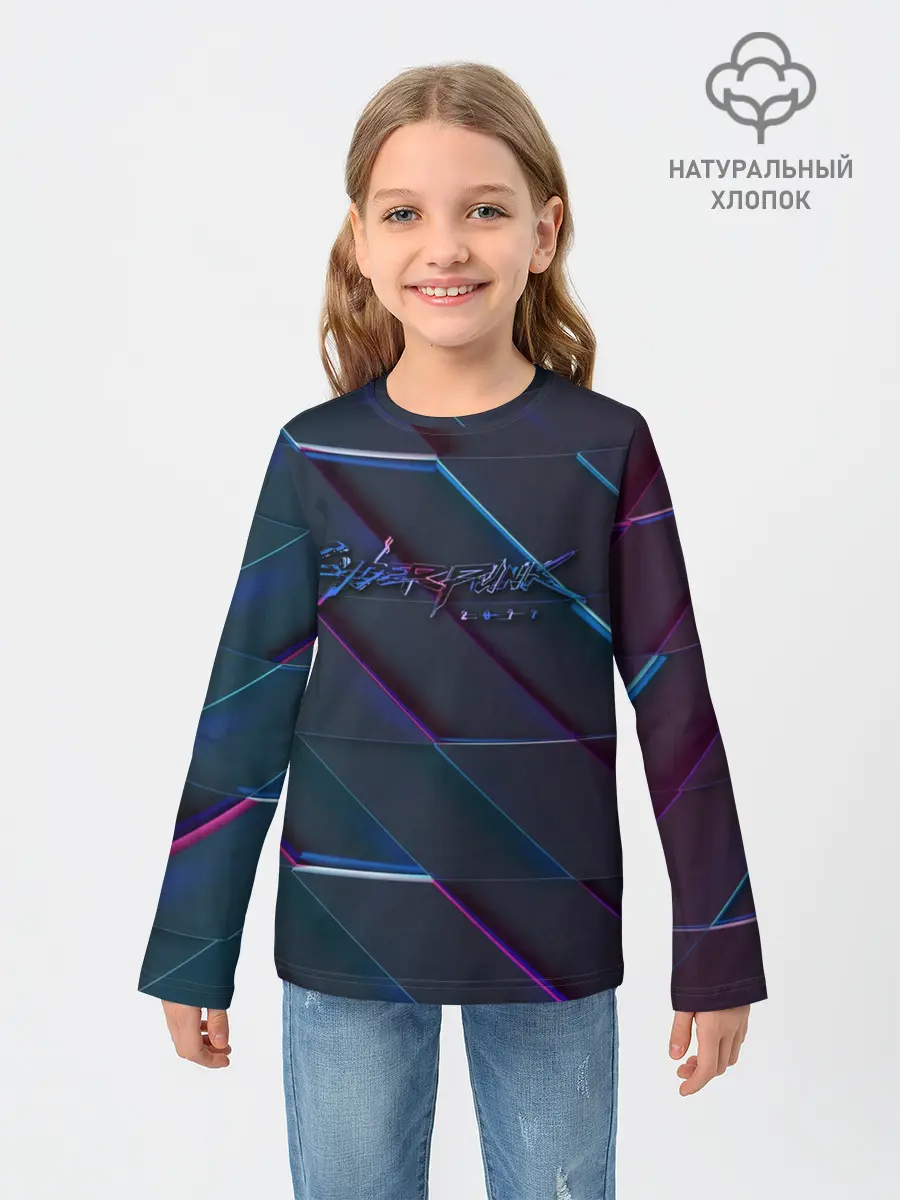 Детский лонгслив / Cyberpunk 2077