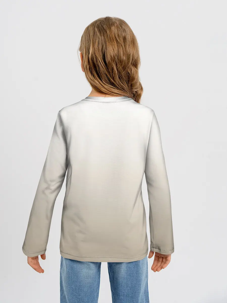 Детский лонгслив / летящая сова рисунок