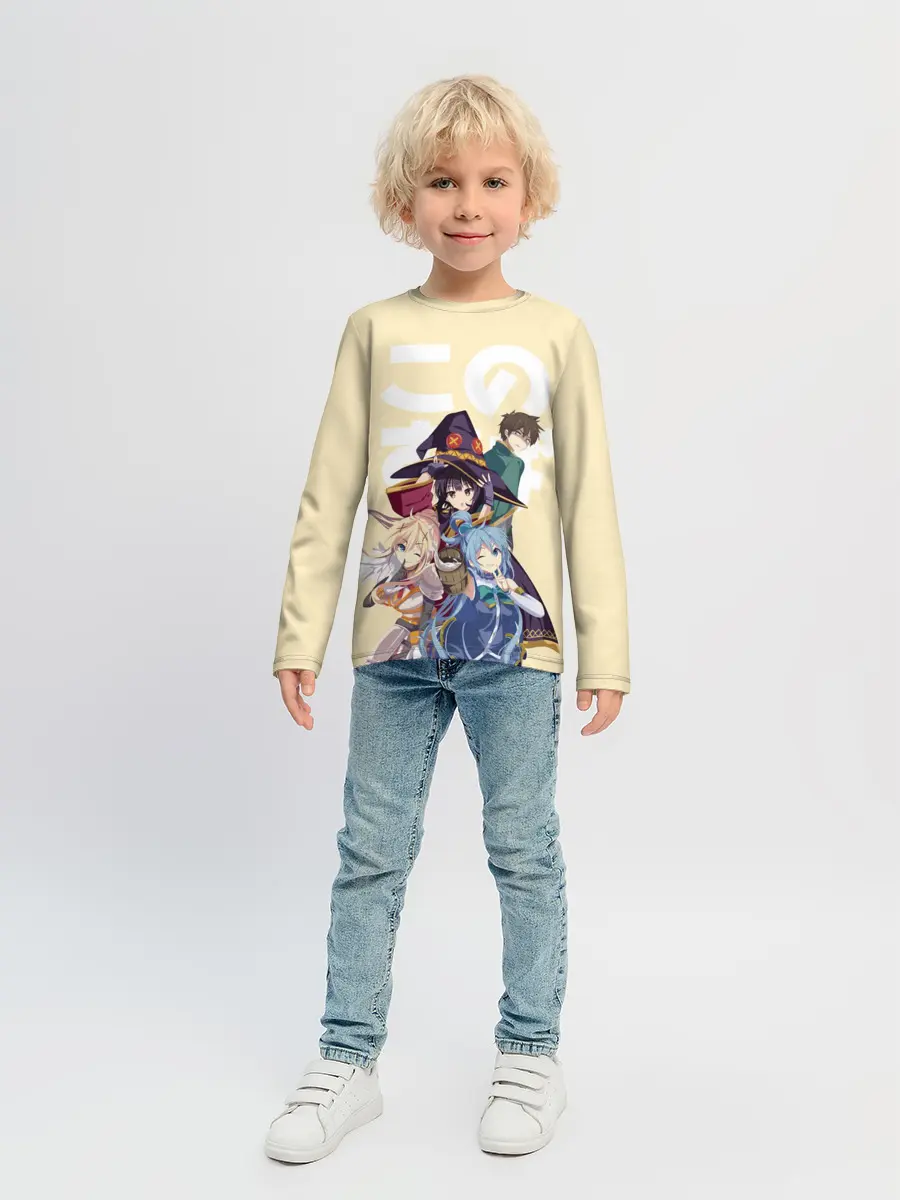 Детский лонгслив / KonoSuba девочки вместе