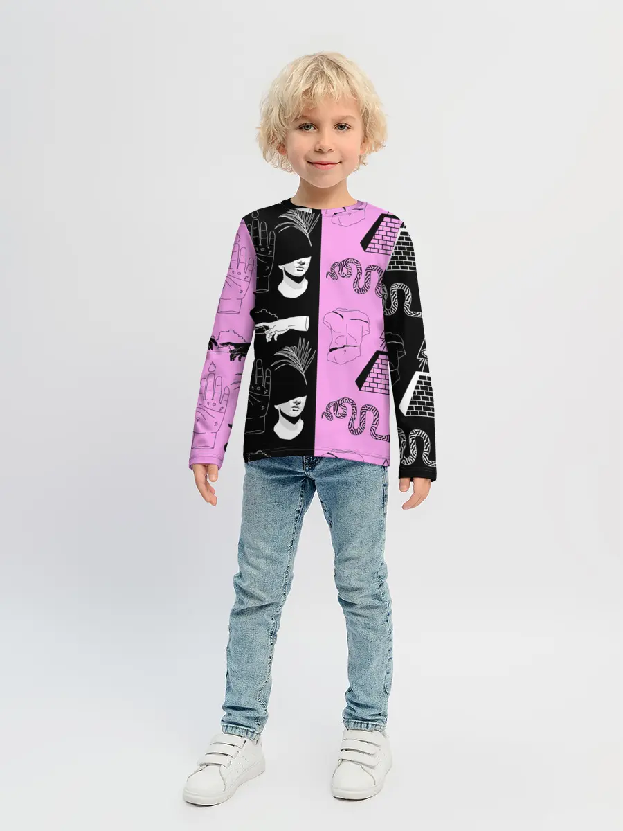 Детский лонгслив / руки, статуи