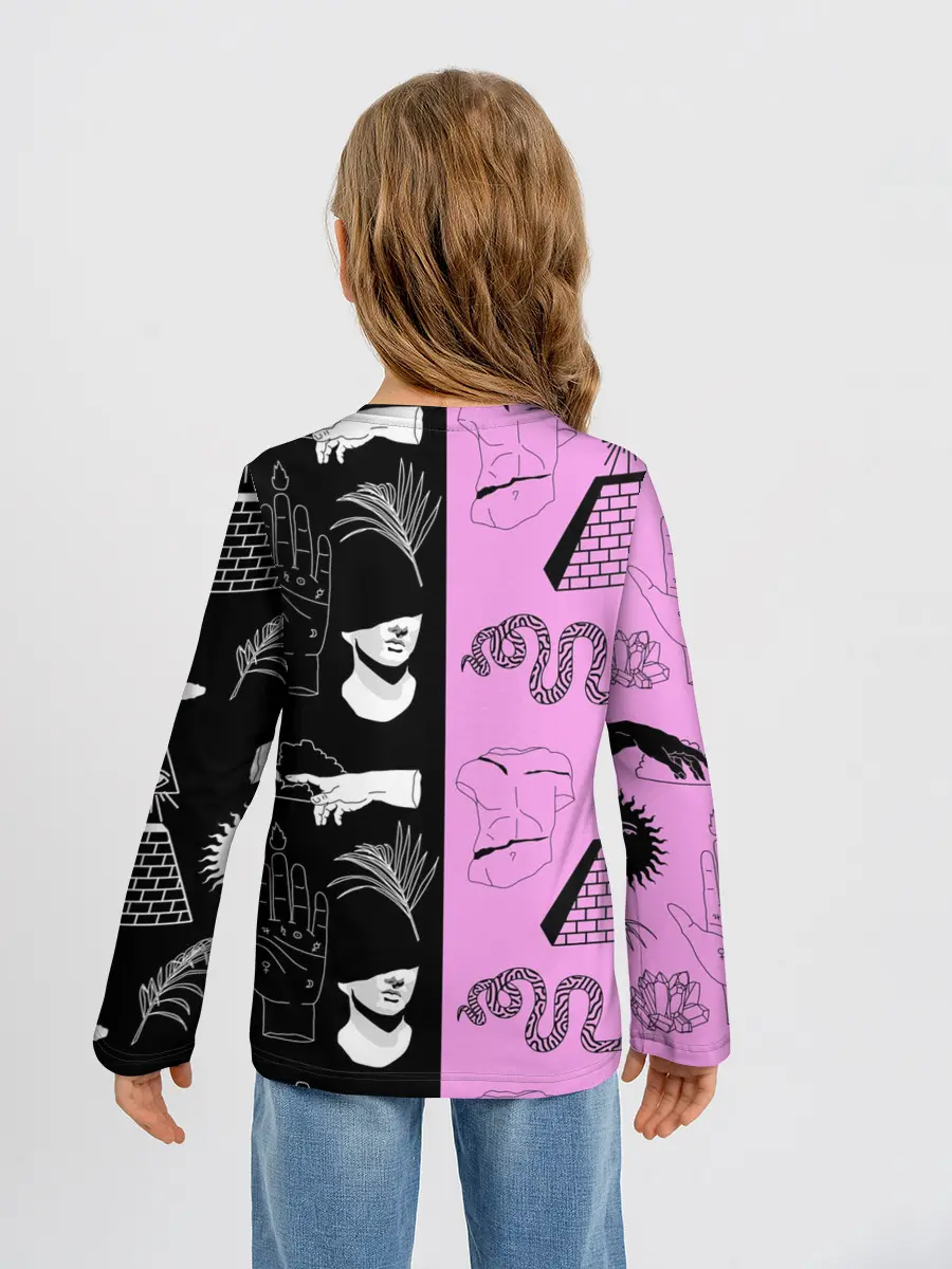 Детский лонгслив / руки, статуи