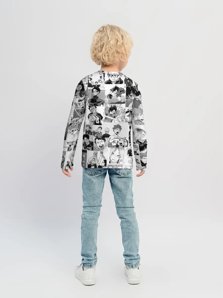 Детский лонгслив / Haikyu pattern