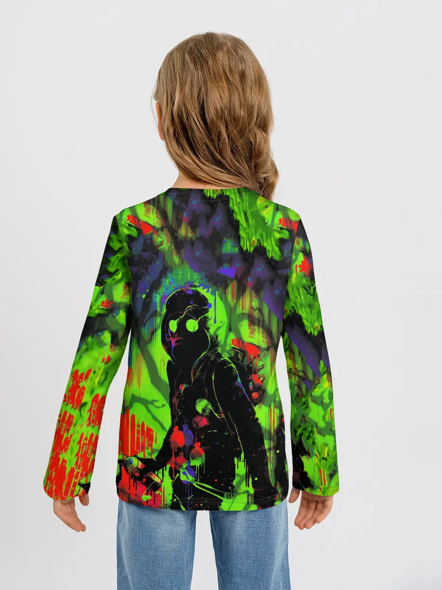 Детский лонгслив / Граффити