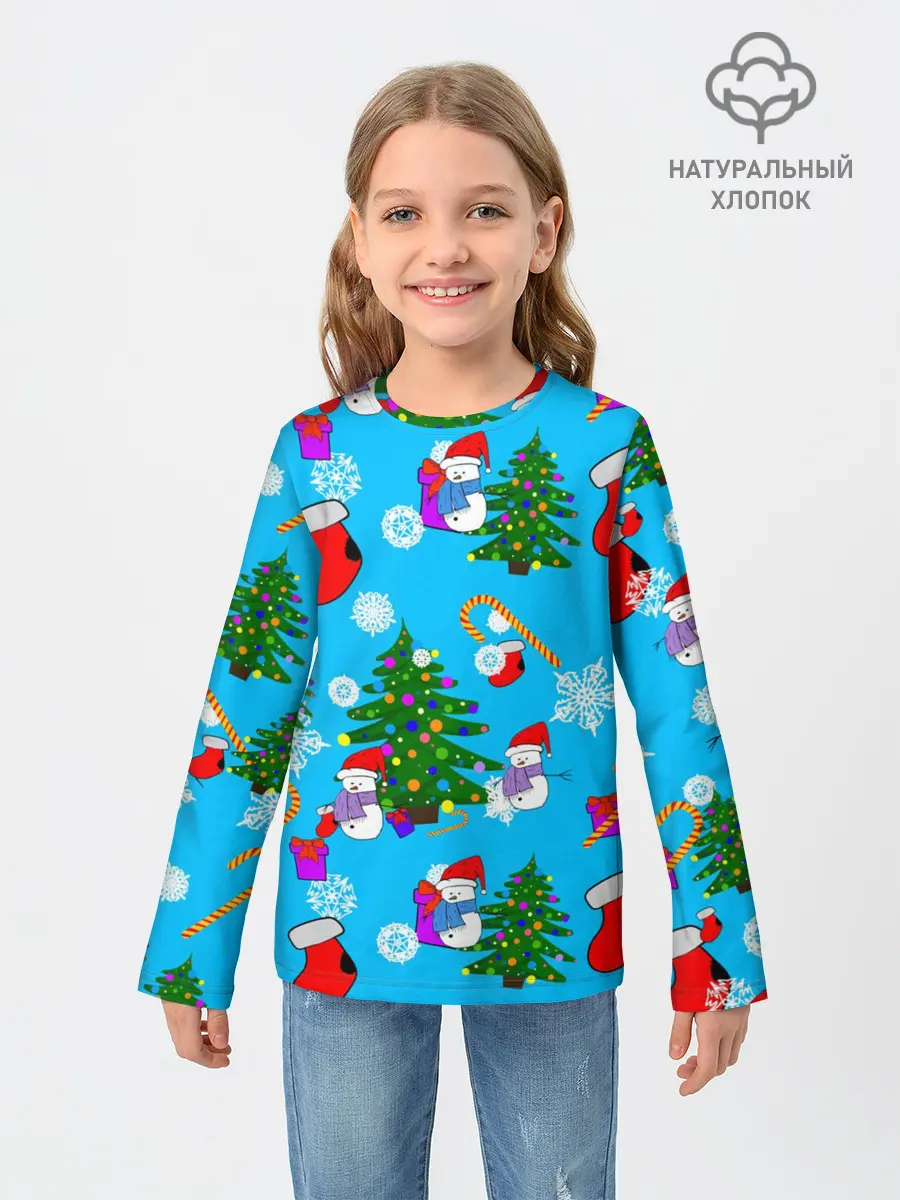 Детский лонгслив / Новый год