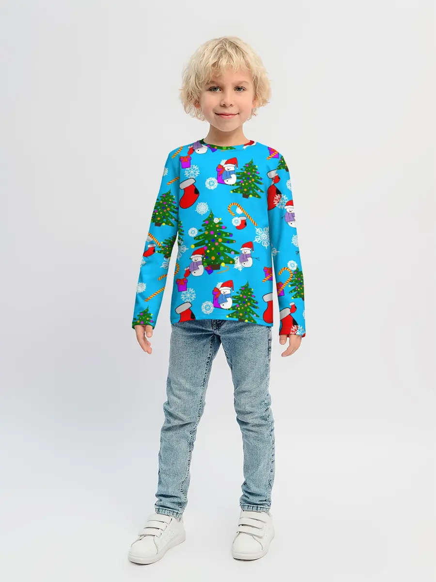 Детский лонгслив / Новый год