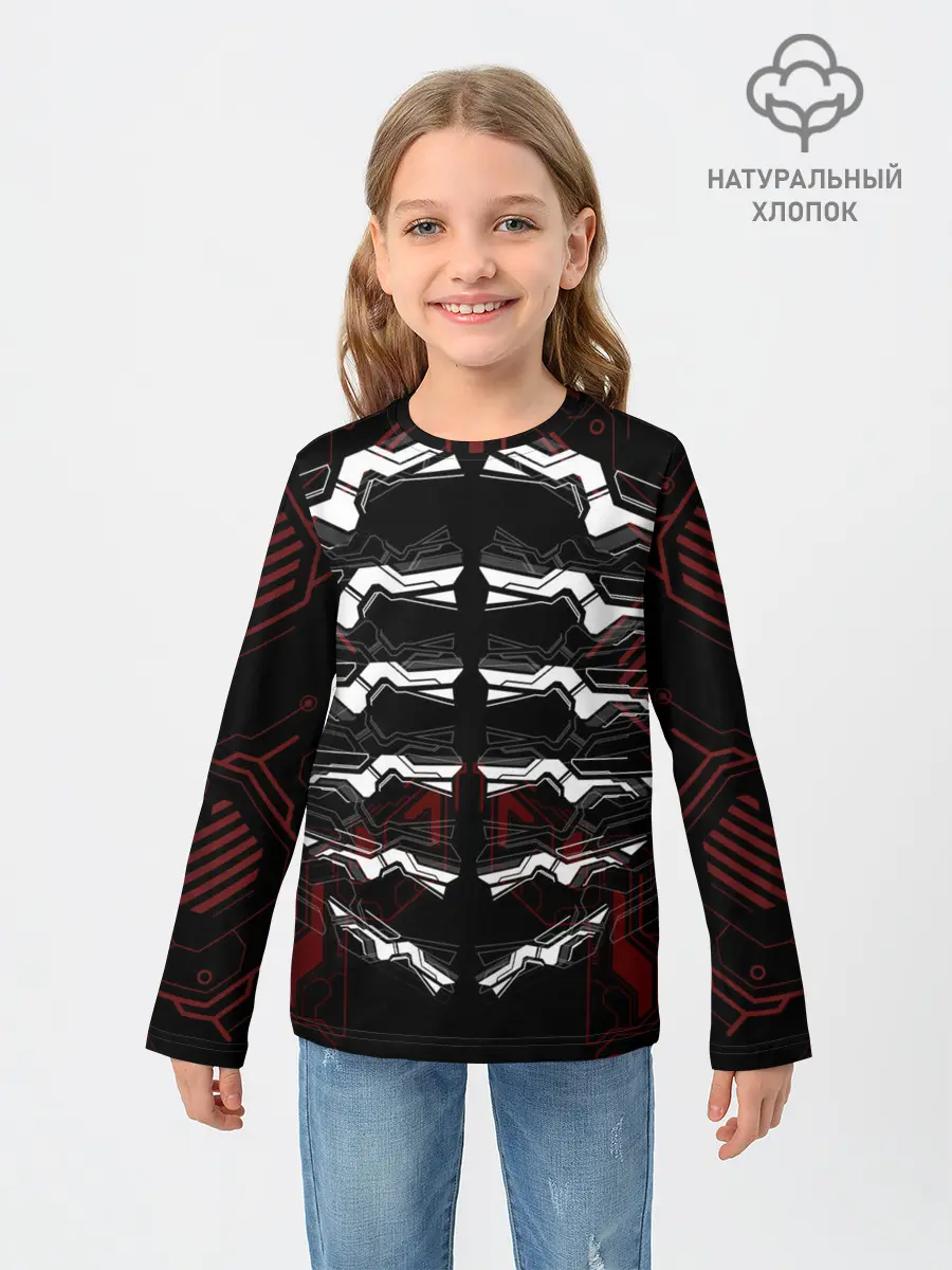 Детский лонгслив / Цифровой киберскелет