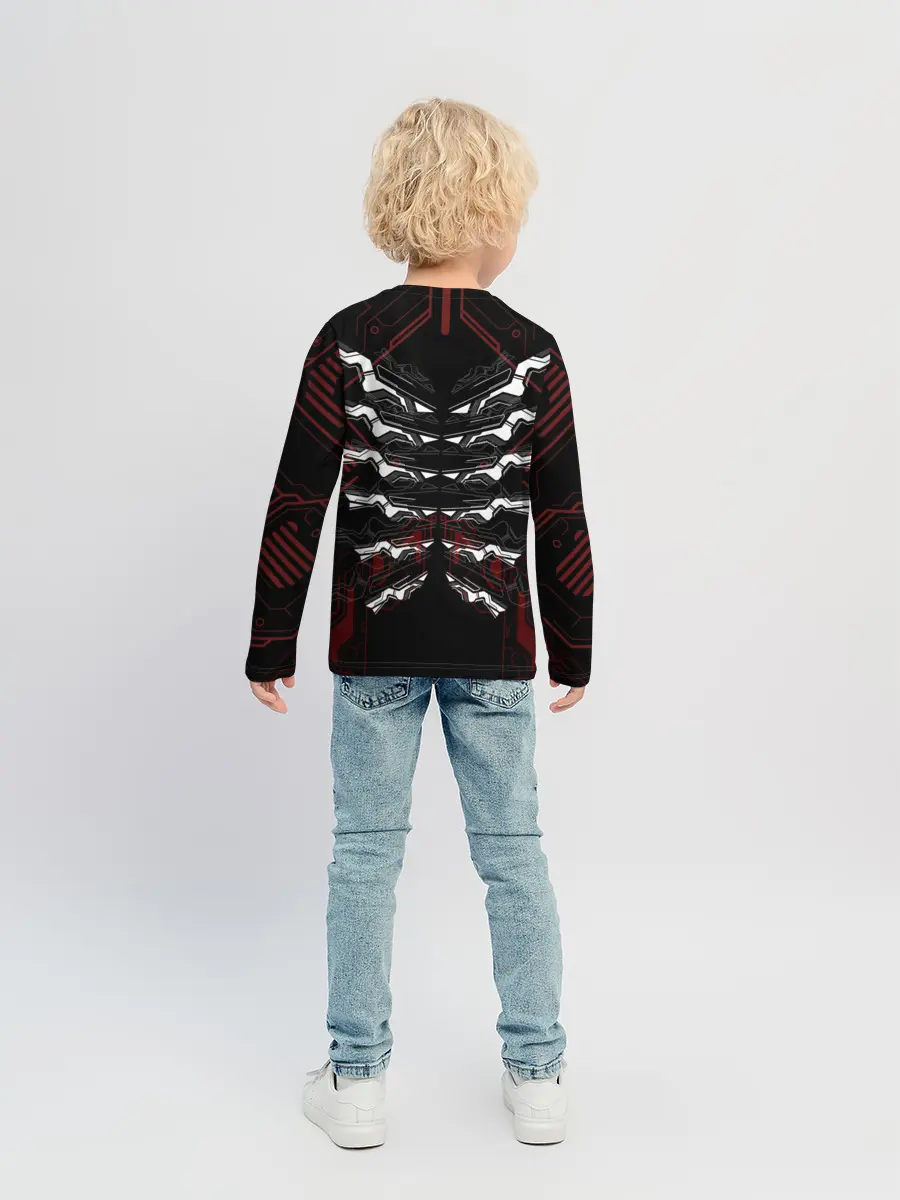 Детский лонгслив / Цифровой киберскелет