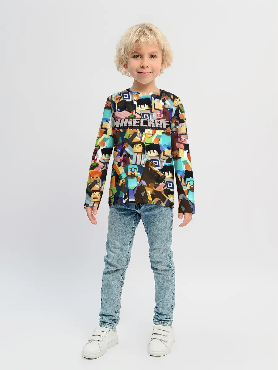 Детский лонгслив / MINECRAFT
