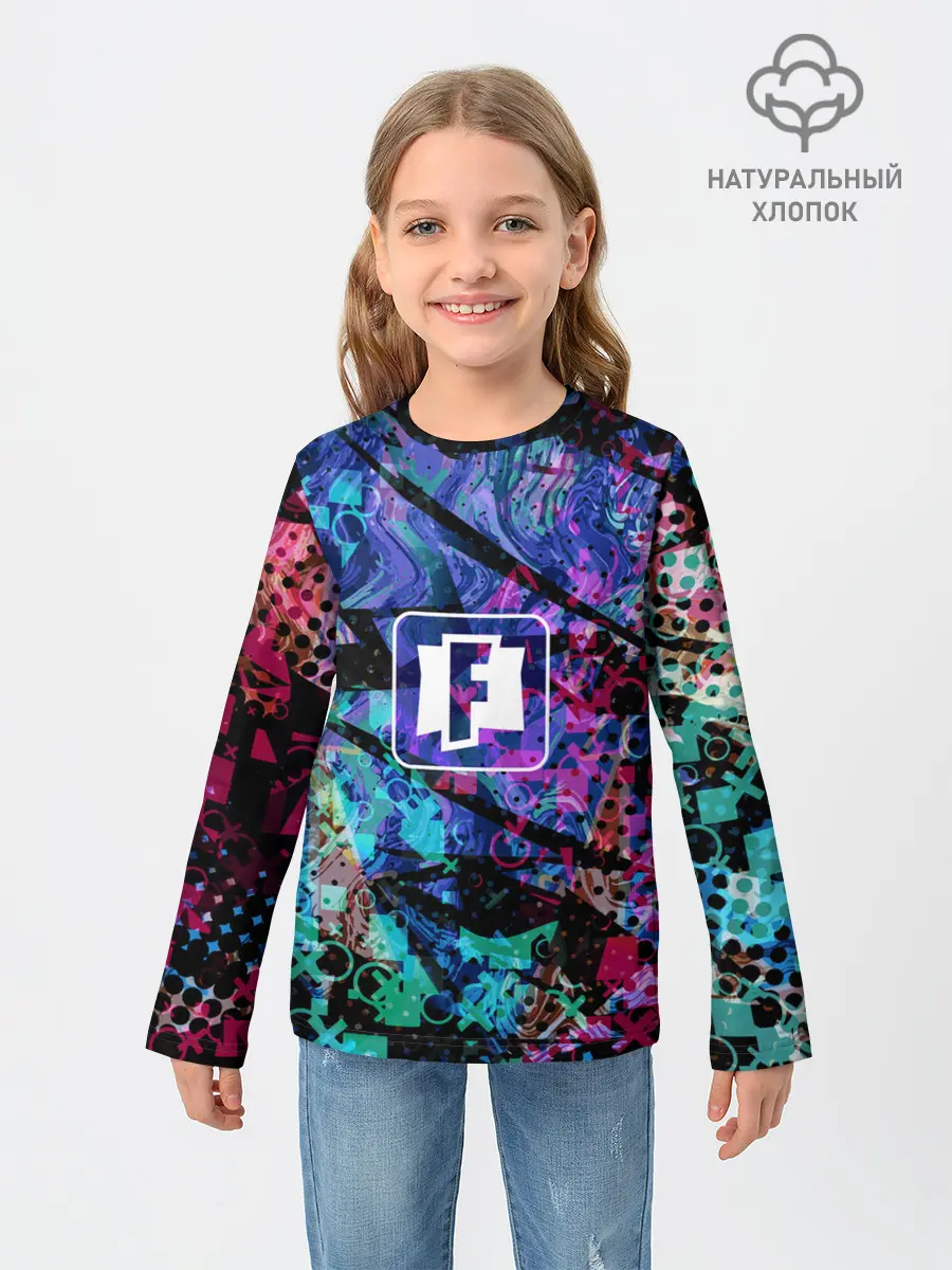 Детский лонгслив / Fortnite