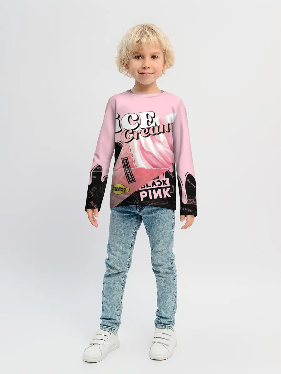 Детский лонгслив / BLACKPINK ICE CREAM