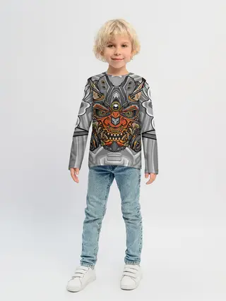 Детский лонгслив / Cyber Samurai