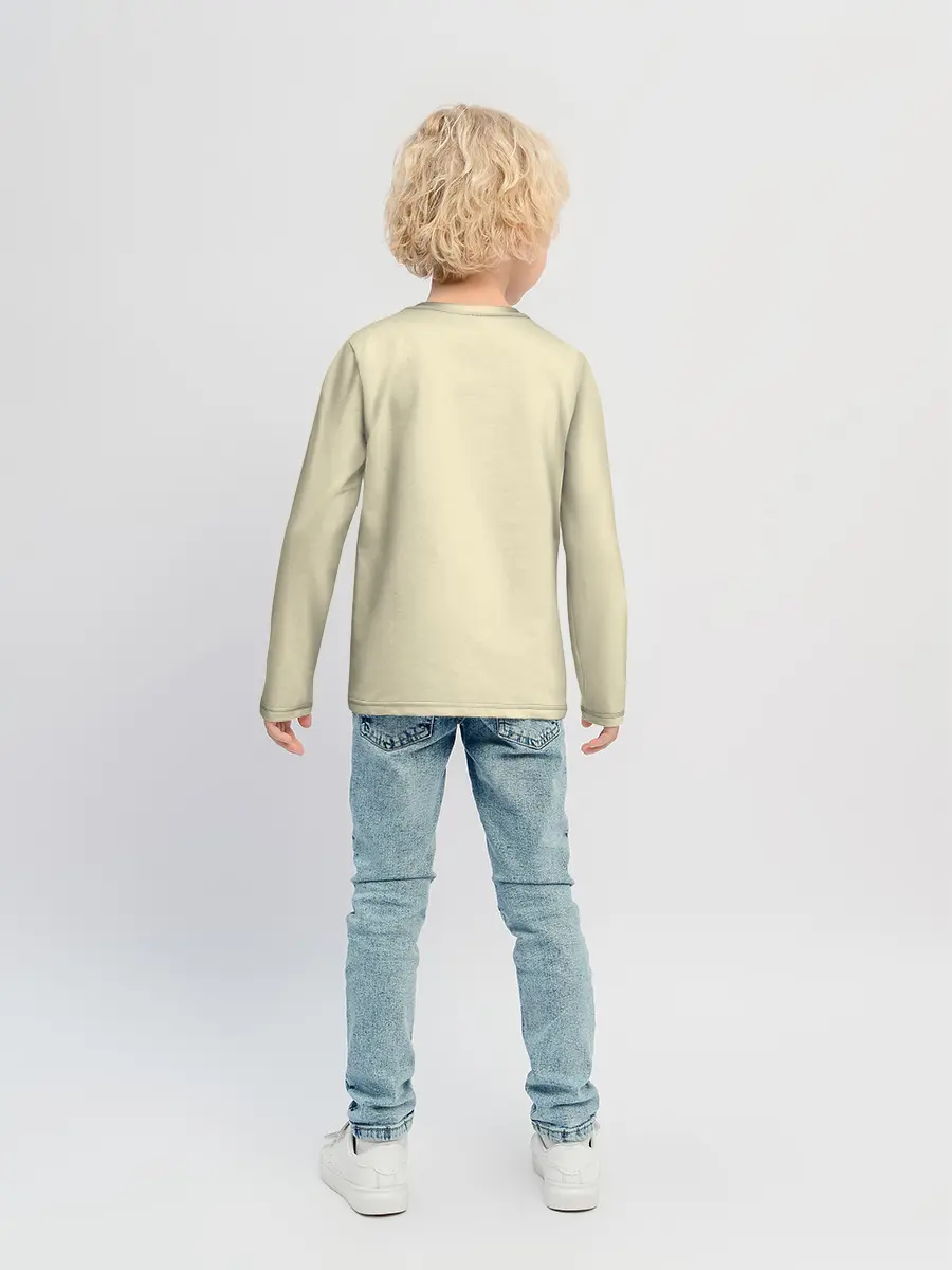 Детский лонгслив / Маска Безликого раскололась