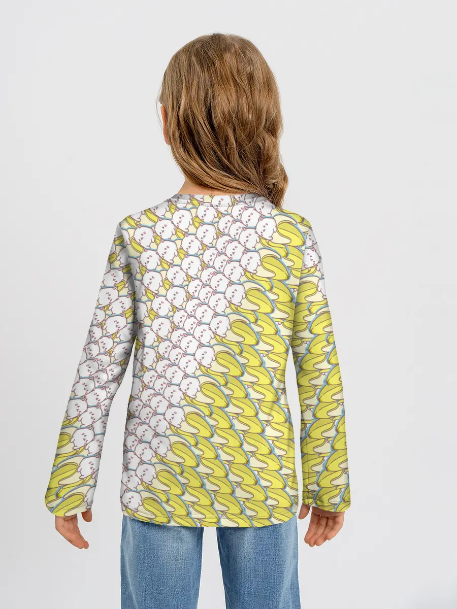 Детский лонгслив / Банана-котики