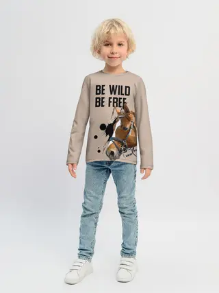 Детский лонгслив / Be wild be free