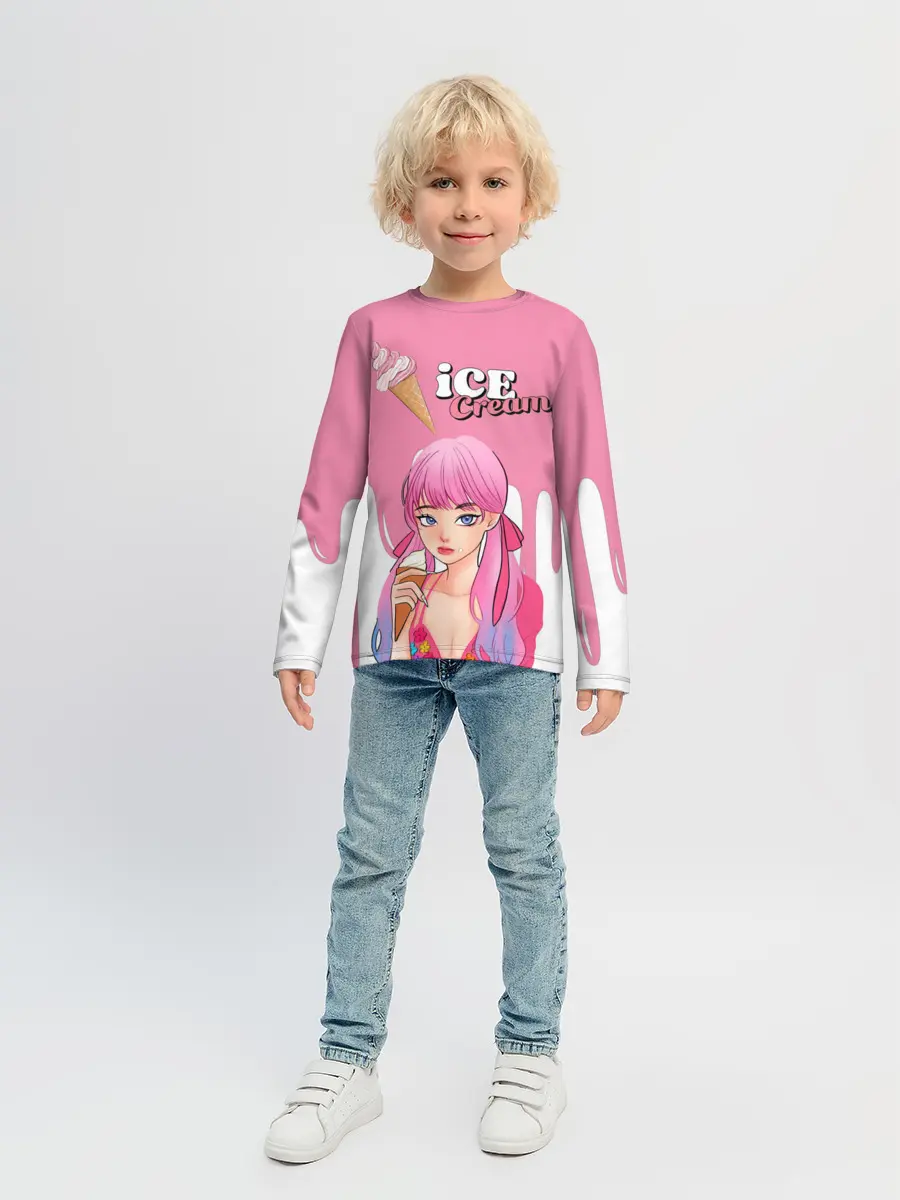 Детский лонгслив / BLACKPINK Ice Cream