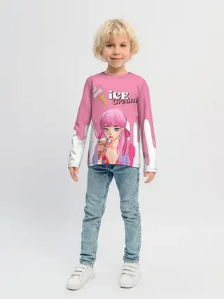 Детский лонгслив / BLACKPINK Ice Cream