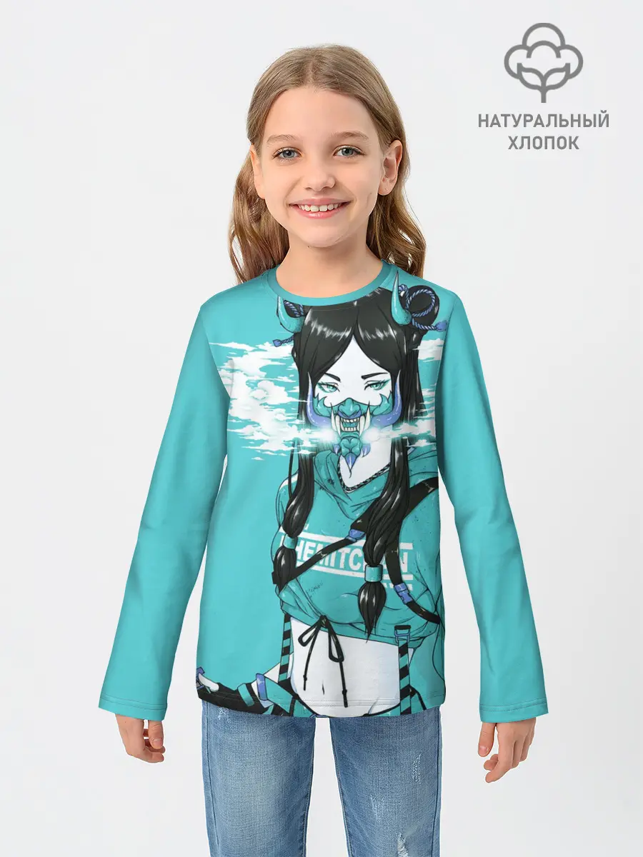 Детский лонгслив / Самурай