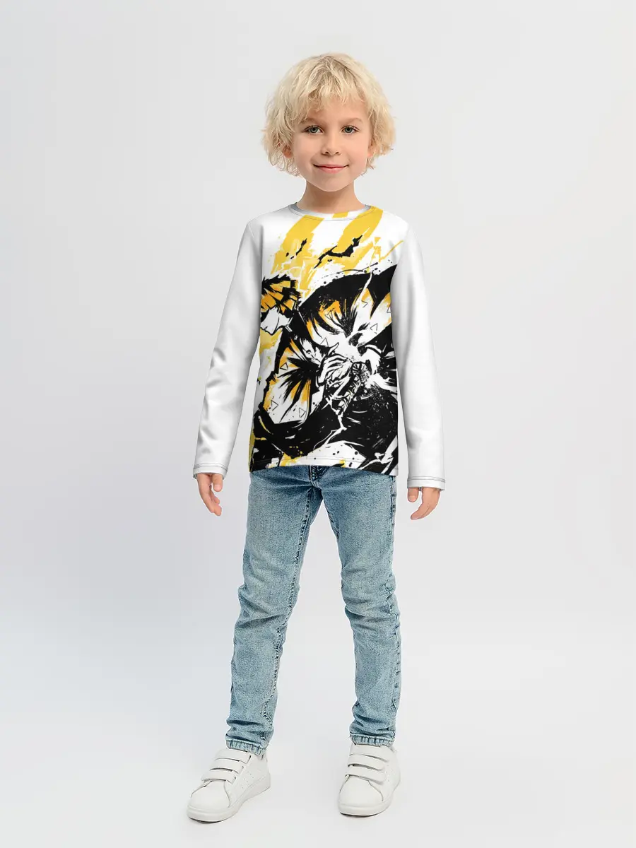 Детский лонгслив / Zenitsu Зеницу Клинок
