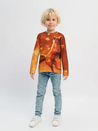 Детский лонгслив / Лисенок