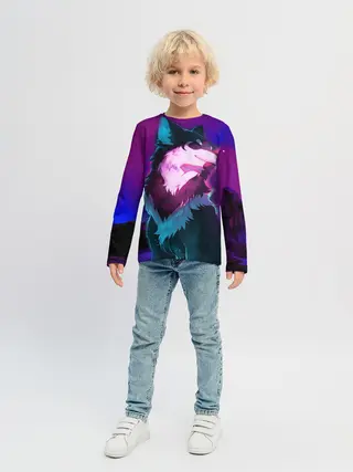 Детский лонгслив / Сказочный волк