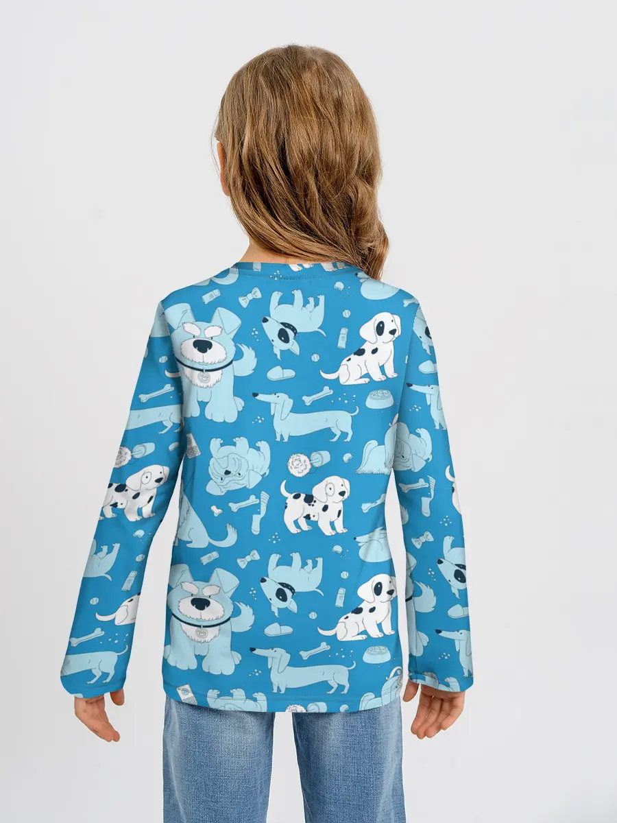 Детский лонгслив / Собачки