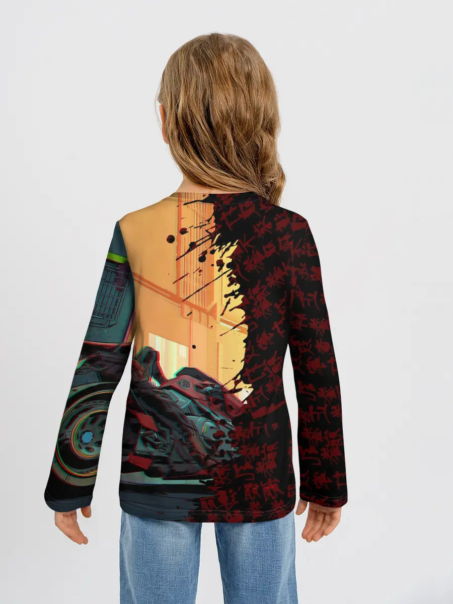 Детский лонгслив / Киберпанк