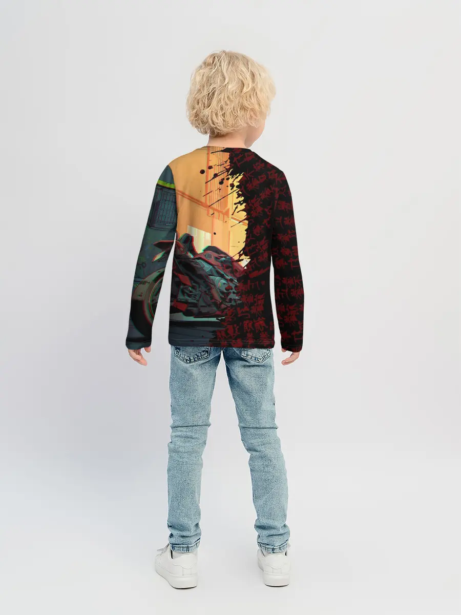 Детский лонгслив / Киберпанк