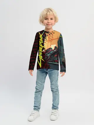 Детский лонгслив / Киберпанк