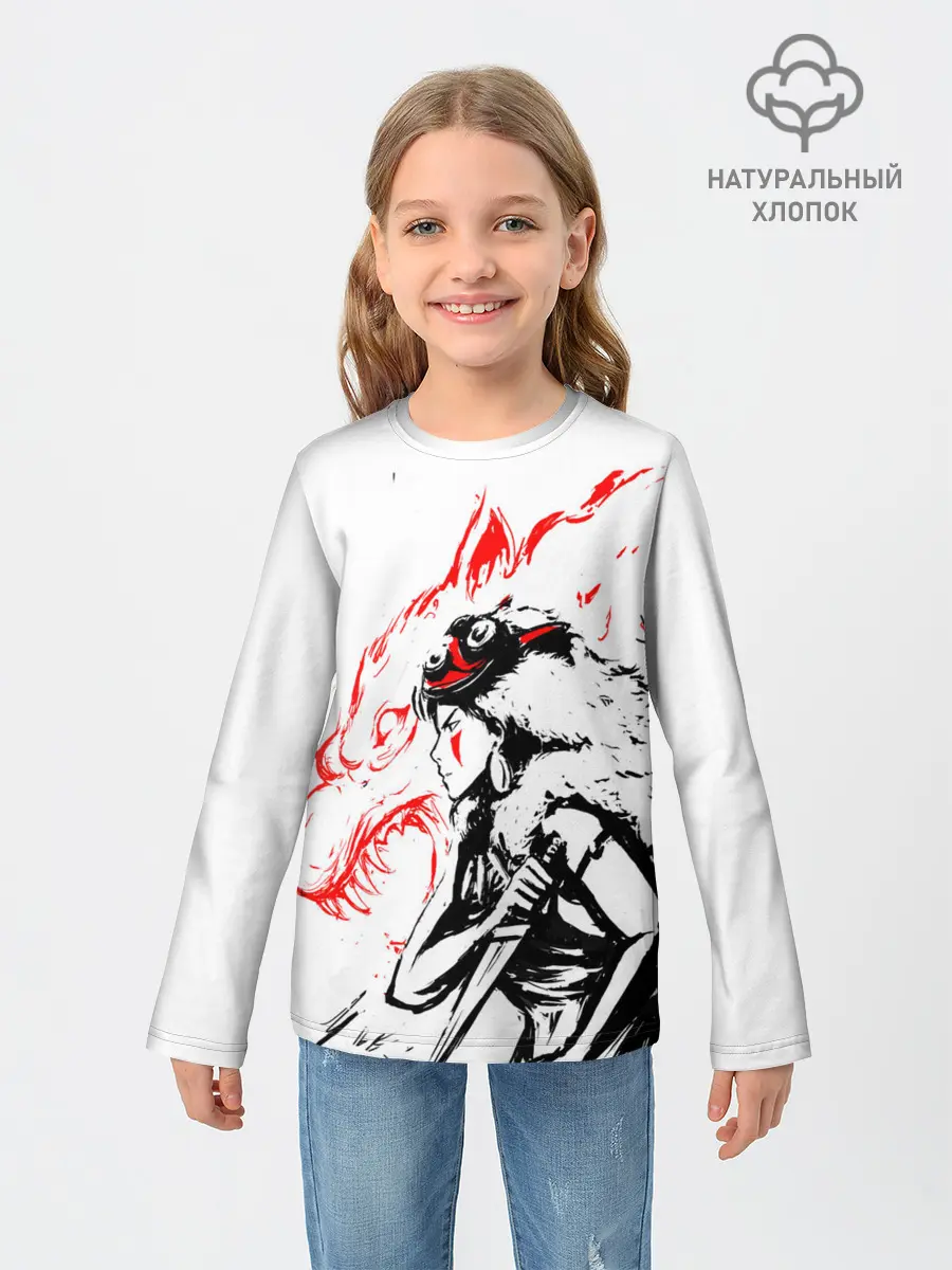 Детский лонгслив / Принцесса Мононоке