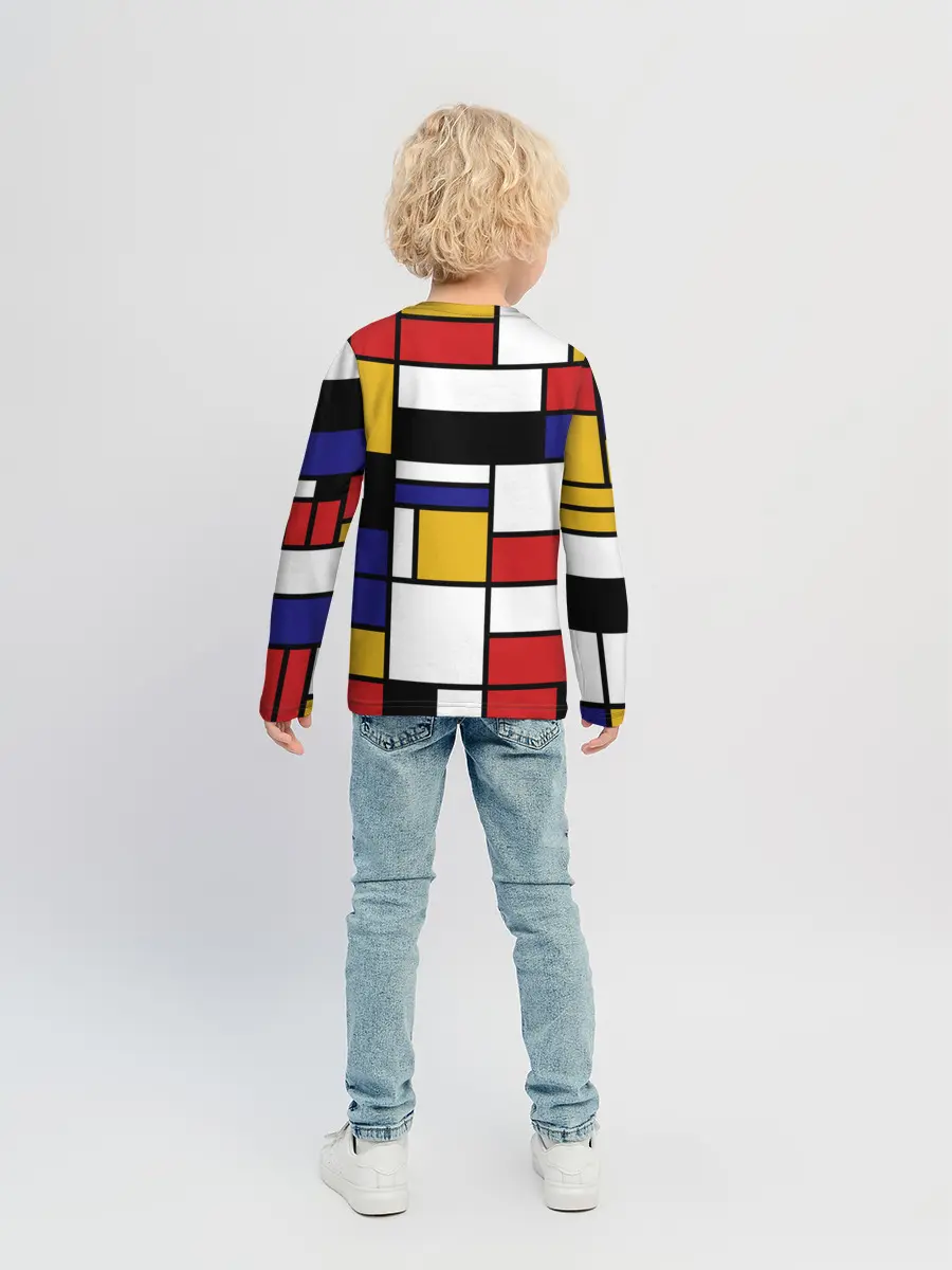 Детский лонгслив / Color blocking