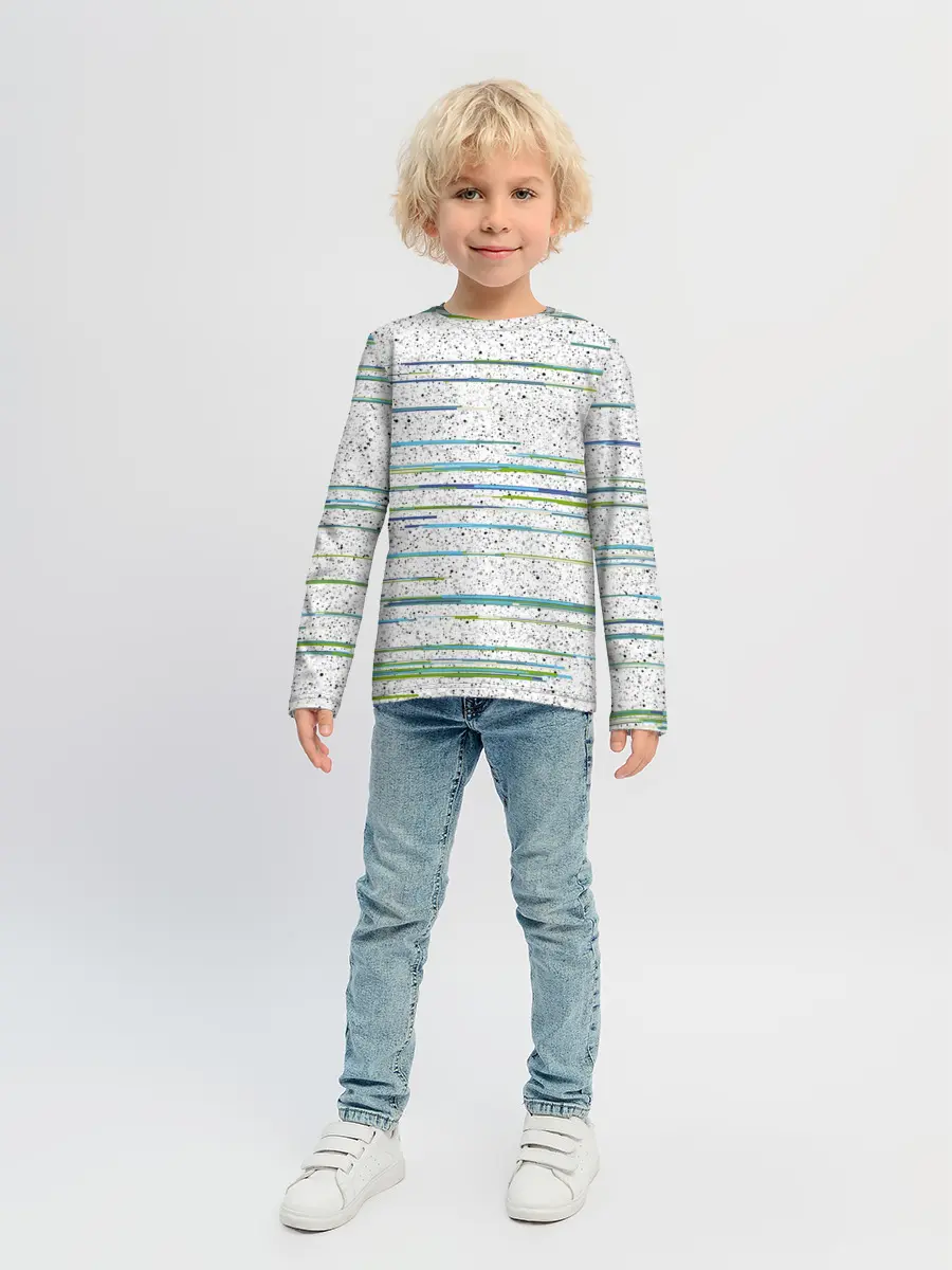 Детский лонгслив / Абстракция