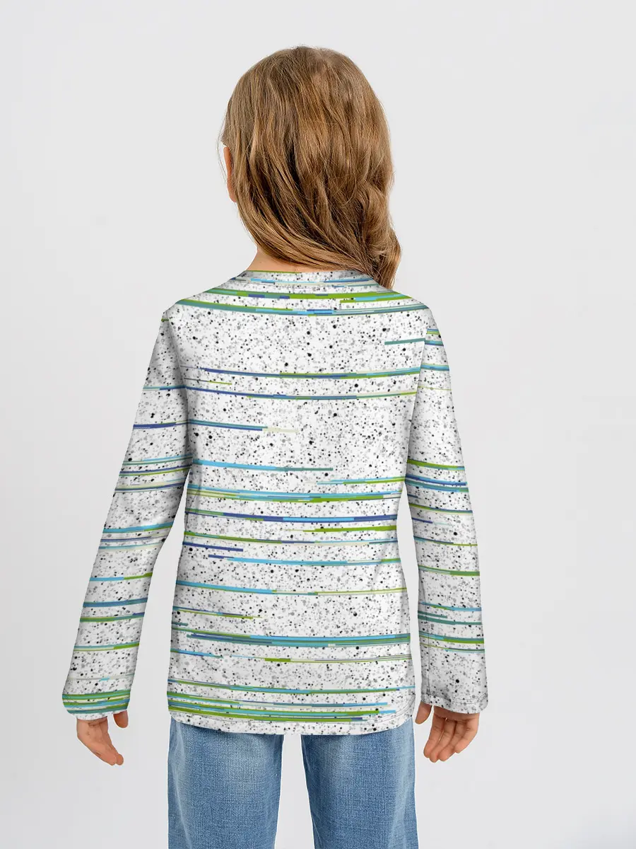 Детский лонгслив / Абстракция
