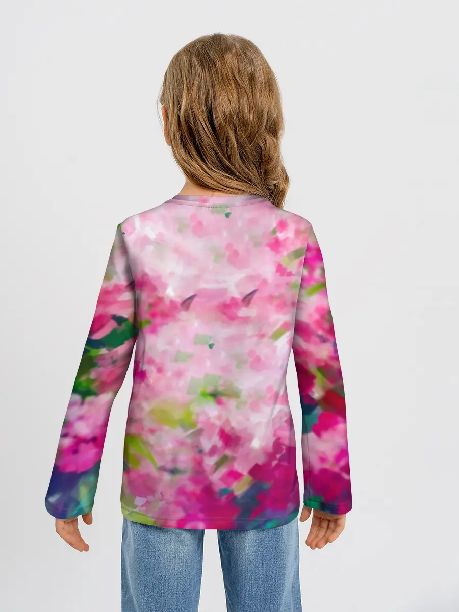 Детский лонгслив / Унесенные призраками Акварель