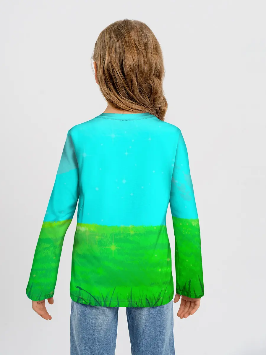 Детский лонгслив / Волчица и пряности