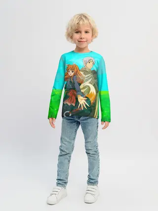 Детский лонгслив / Волчица и пряности