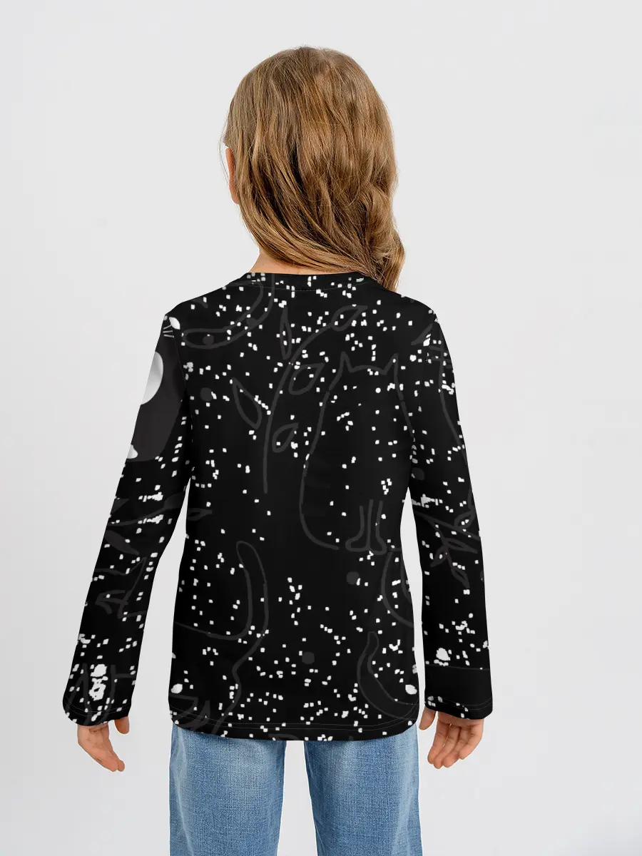 Детский лонгслив / Кис-Кис